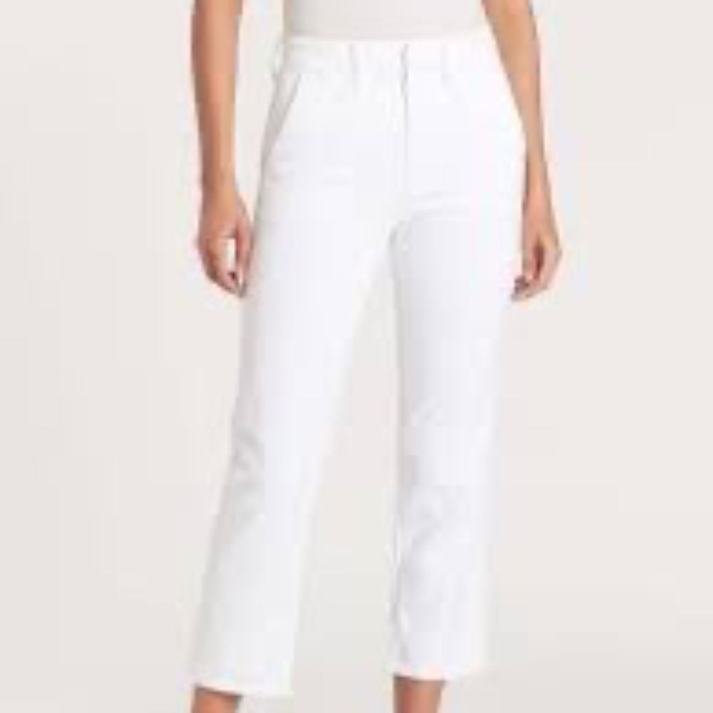 Mother The Tomcat Prep High Waist Cropped Jeans Return To The Island Wash Sz 26